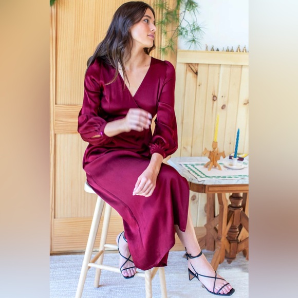 NWT EMERSON FRY Bishop Sleeve Dress - Picture 5 of 16